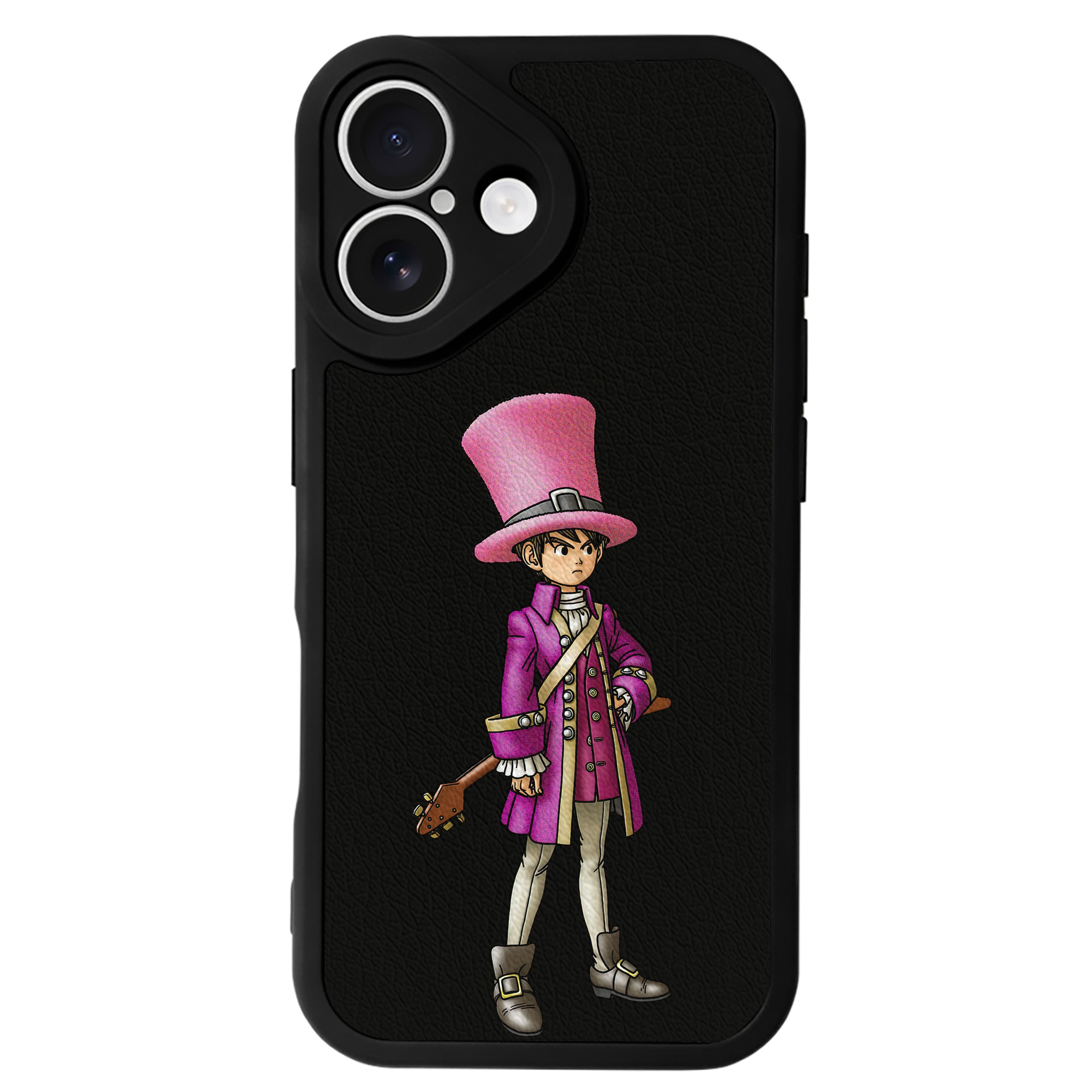 （画像用） ドラゴンクエスト Doragon Kuesuto Dragon Quest 【iPhone 16シリーズ対応】シリコンスマホケース（レザー調） 材質：シリコン